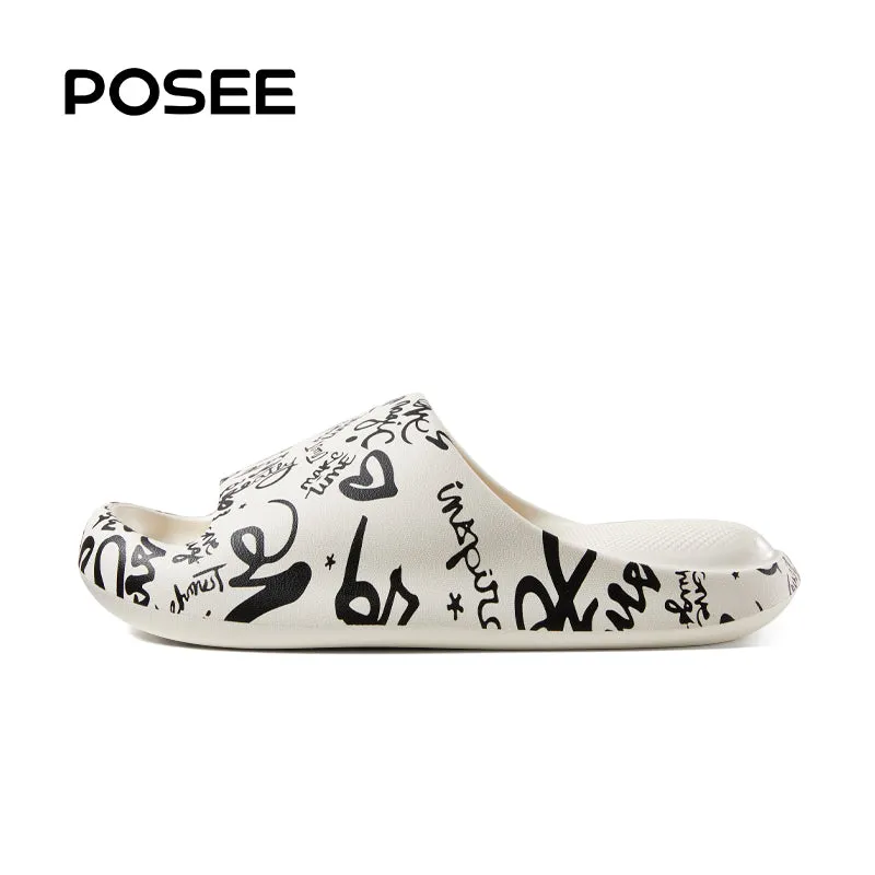 Pillow graffiti cat claw EVA soft slippers