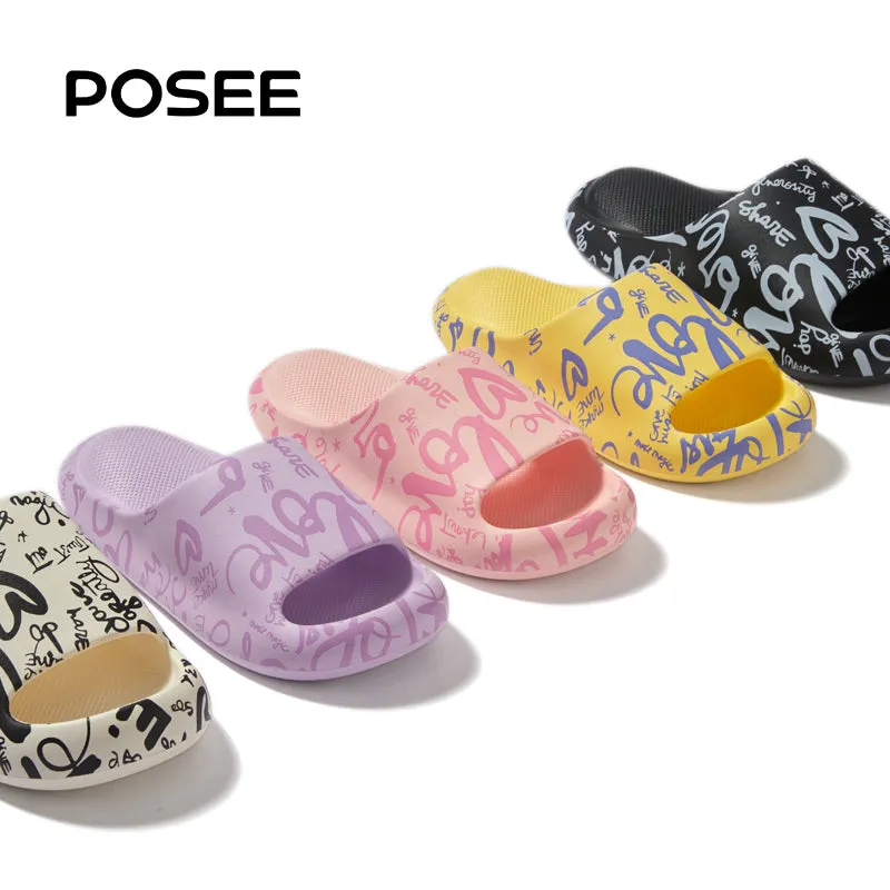 Pillow graffiti cat claw EVA soft slippers
