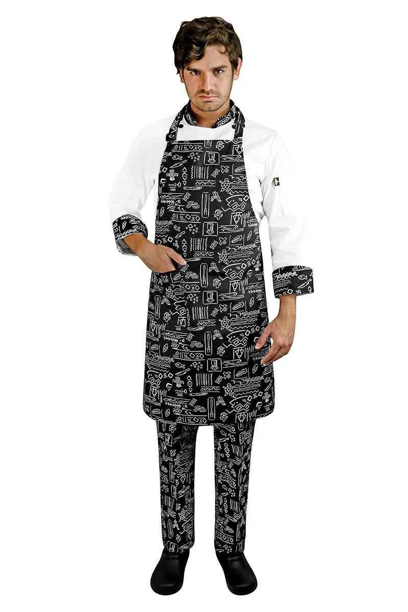 Pinstripe Bib Chef Apron