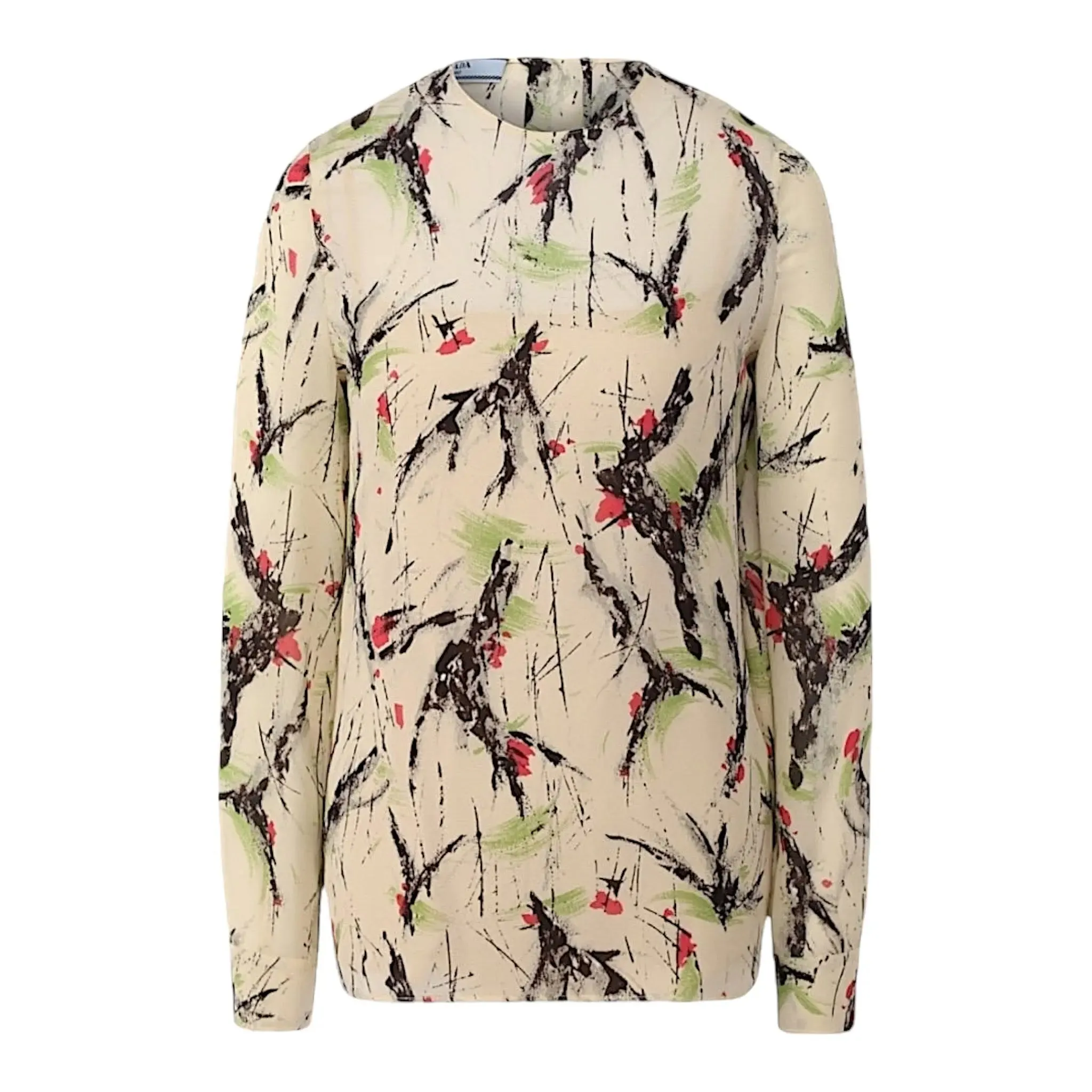 Prada Abstract Print Blouse