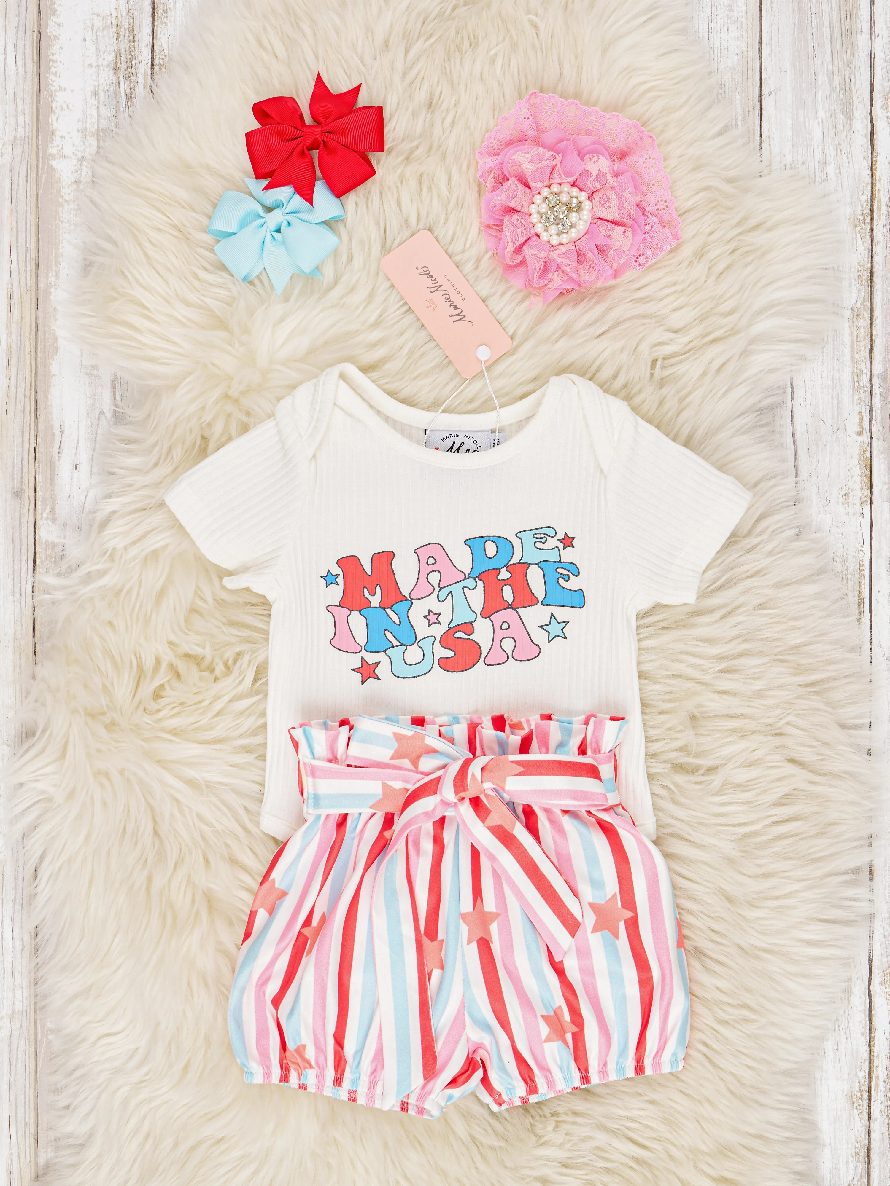 "Made In USA" Bloomers Outfit