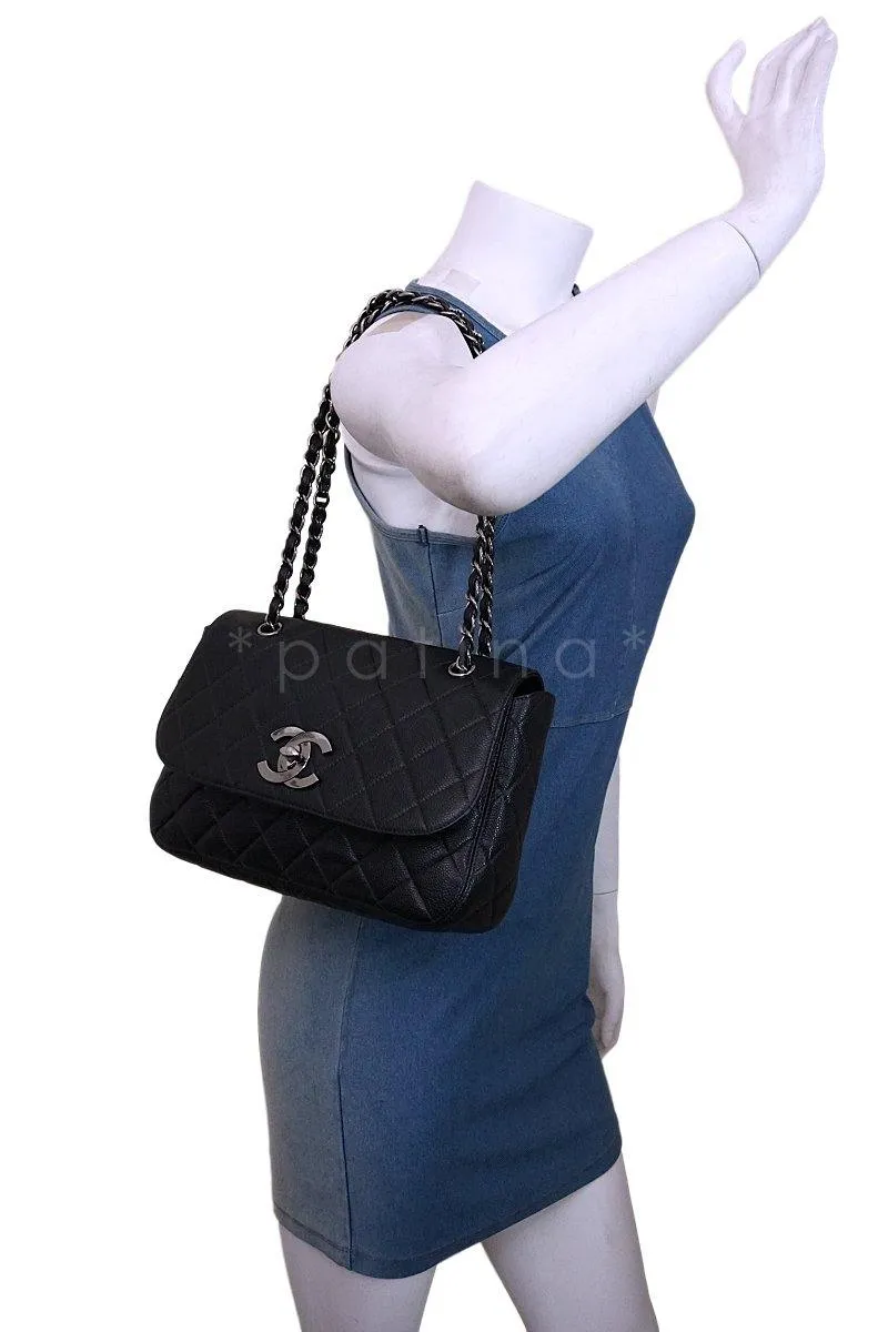 *rare* Chanel Vintage Black Caviar Jumbo Flap Bag RHW