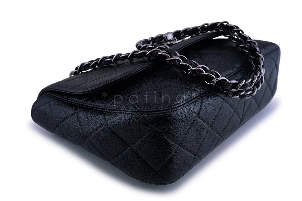 *rare* Chanel Vintage Black Caviar Jumbo Flap Bag RHW