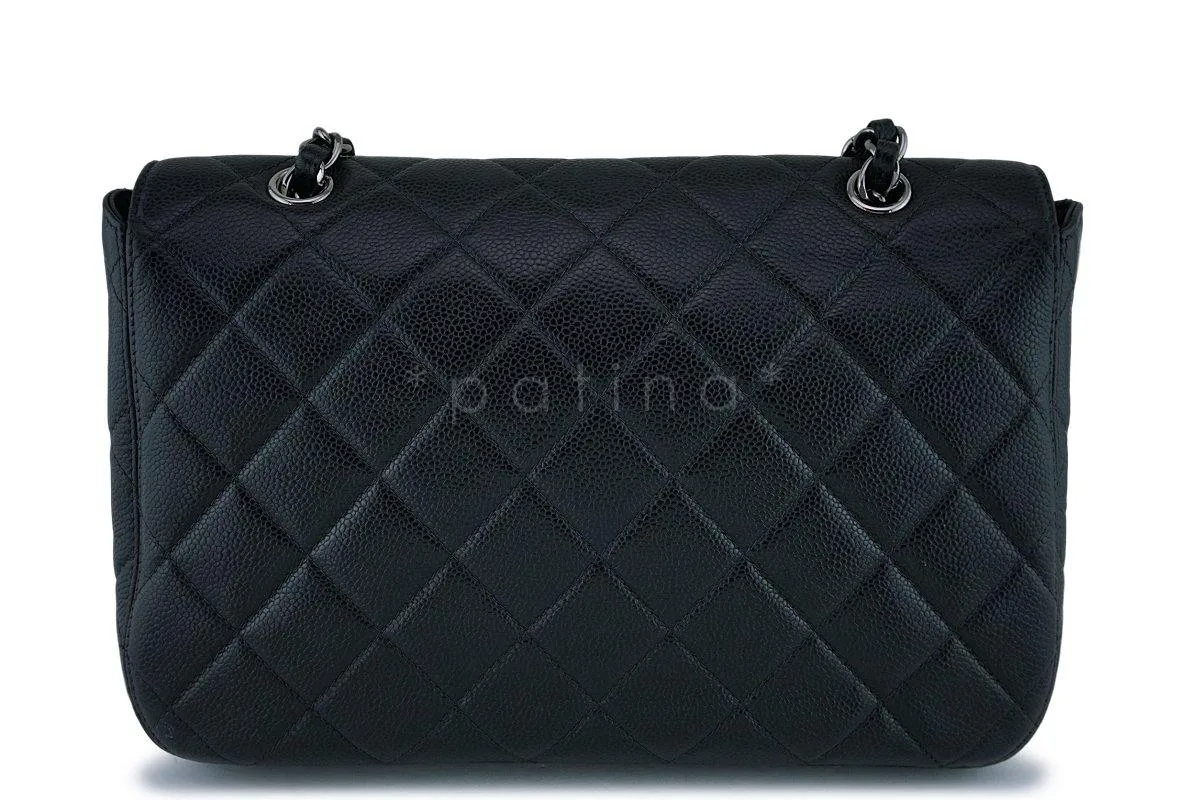 *rare* Chanel Vintage Black Caviar Jumbo Flap Bag RHW