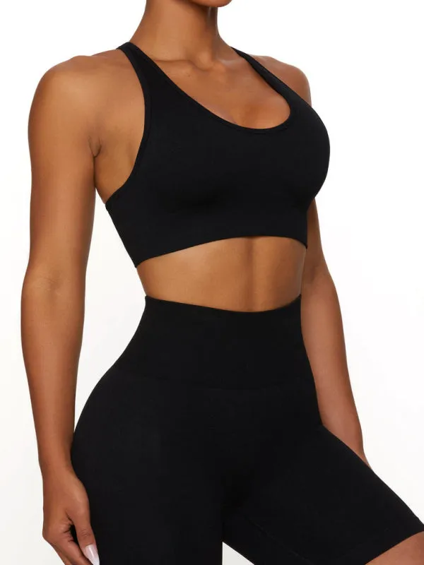 Seamless high elastic sports vest