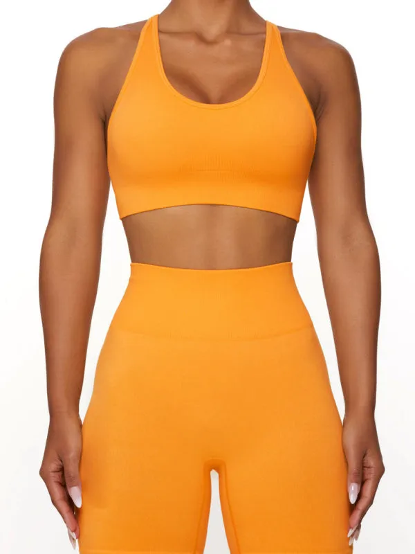 Seamless high elastic sports vest