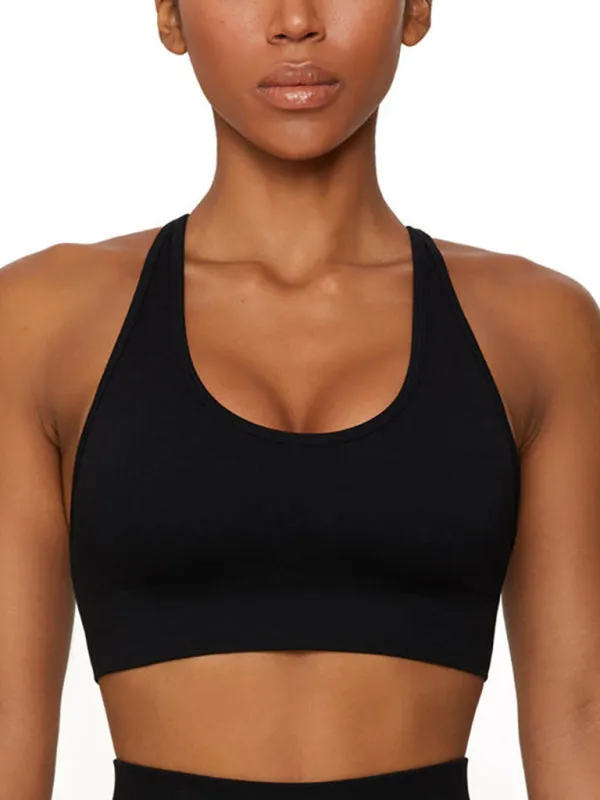 Seamless high elastic sports vest
