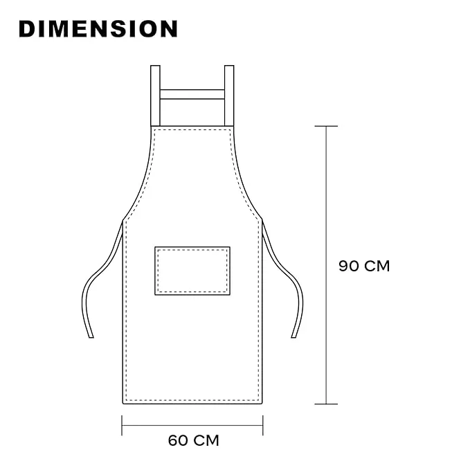 Sleeveless Strap Apron with Pocket (FABKUC ) Men and Women Cooking Kit Accessories (FLRRABIT)