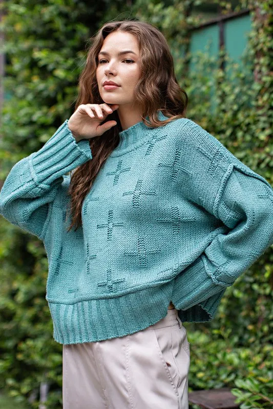 Turtle Neck Knit Top (DS)