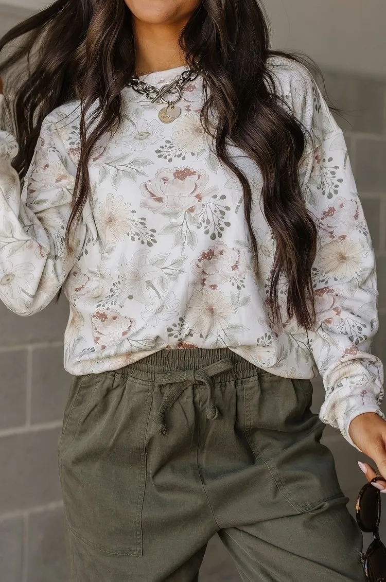 University Pullover- Blooming Beauties