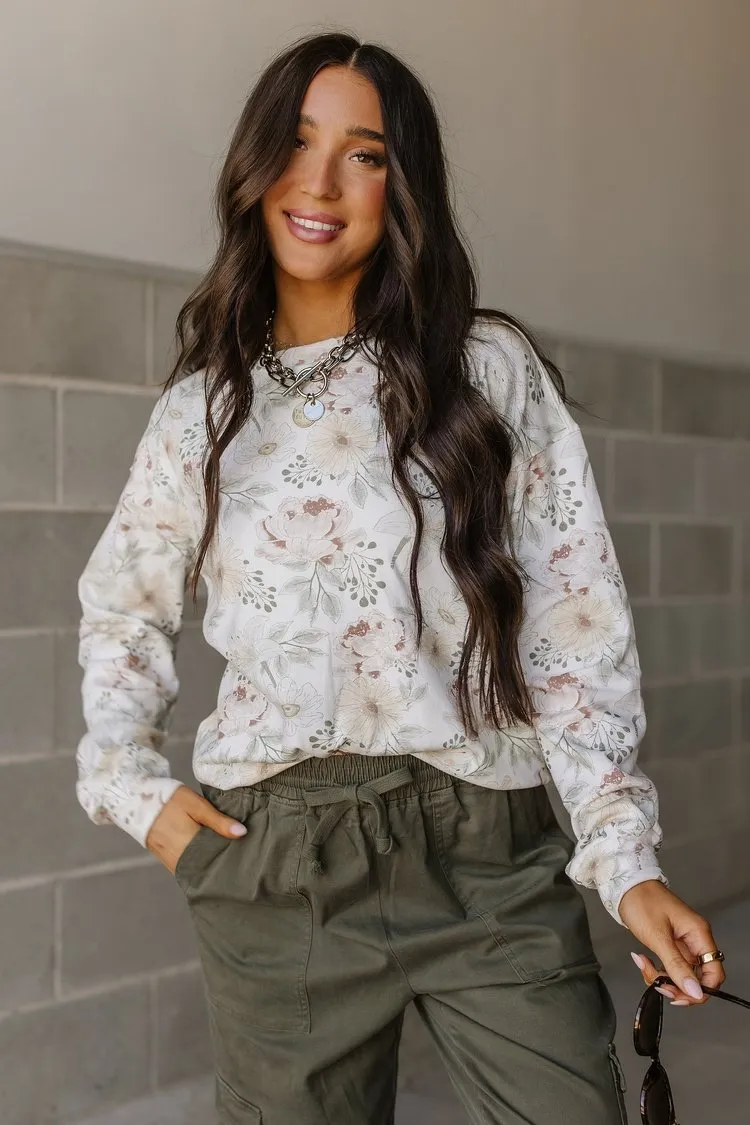 University Pullover- Blooming Beauties