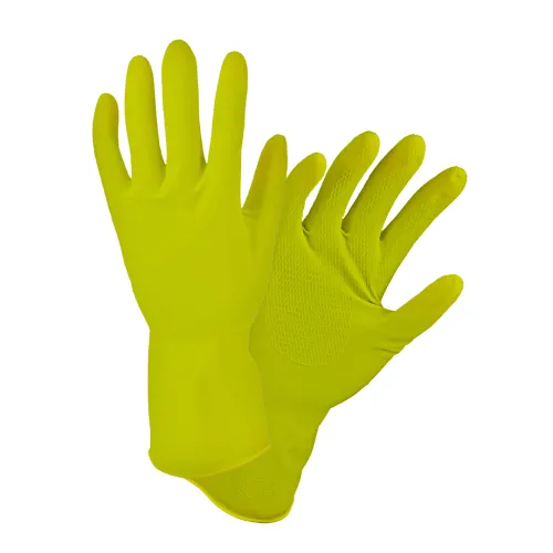 West Chester 3312 16 mil Flock Lined Yellow Latex - Bulk Pack - Economy
