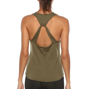  Women Yoga Vest Athletic Fitness Sport Tank Tops Gym Running Training Yoga Shirts Workout Tops for Women