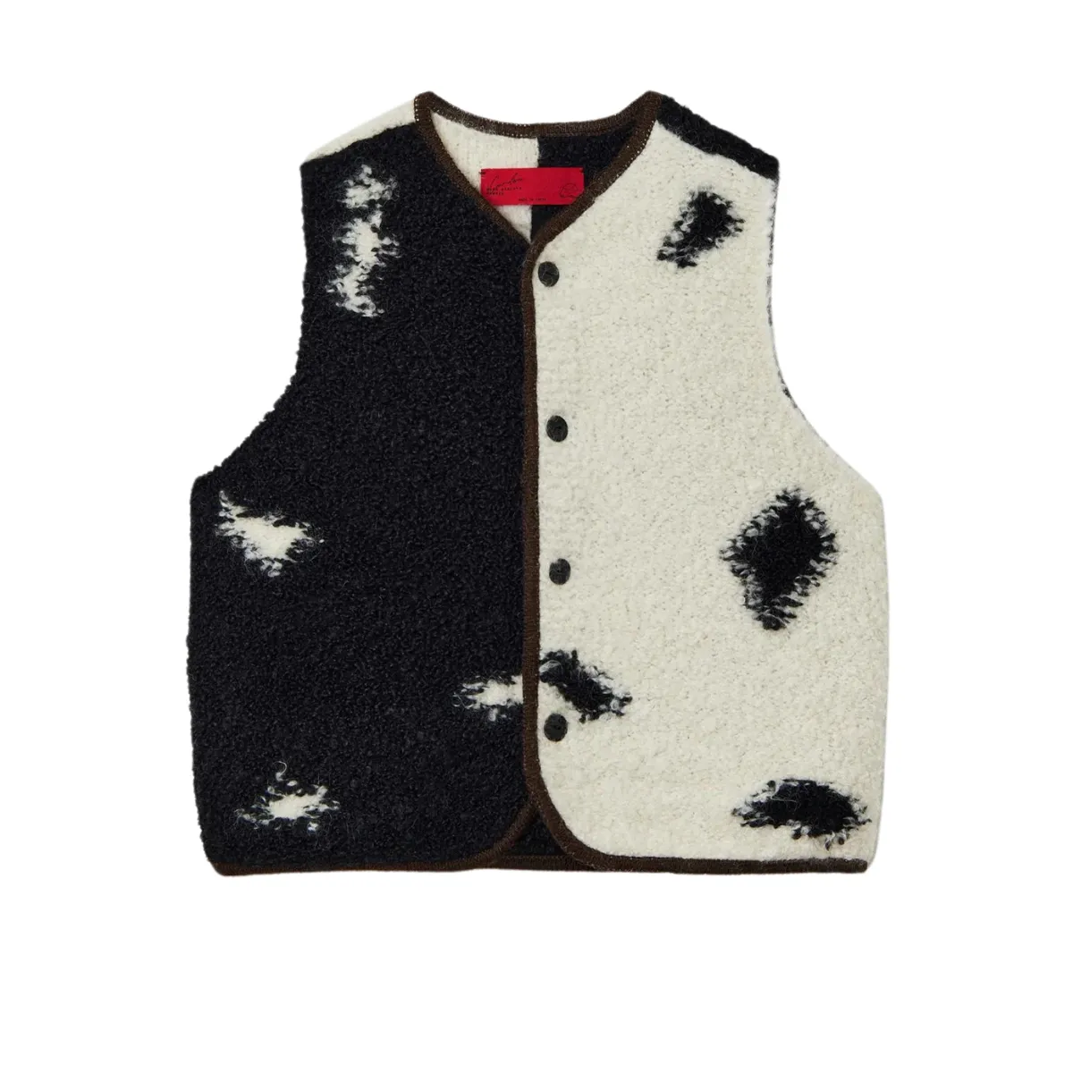Wool & Mohair Blotch Waistcoat