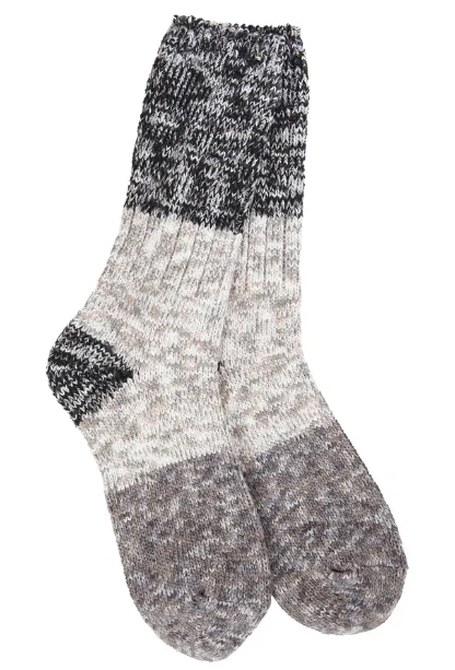 World's Softest Colorblock Ragg Crew Socks