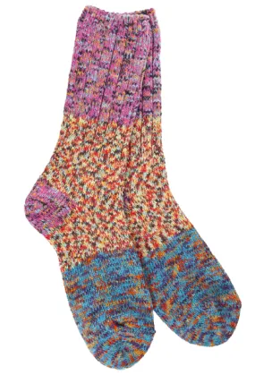World's Softest Colorblock Ragg Crew Socks